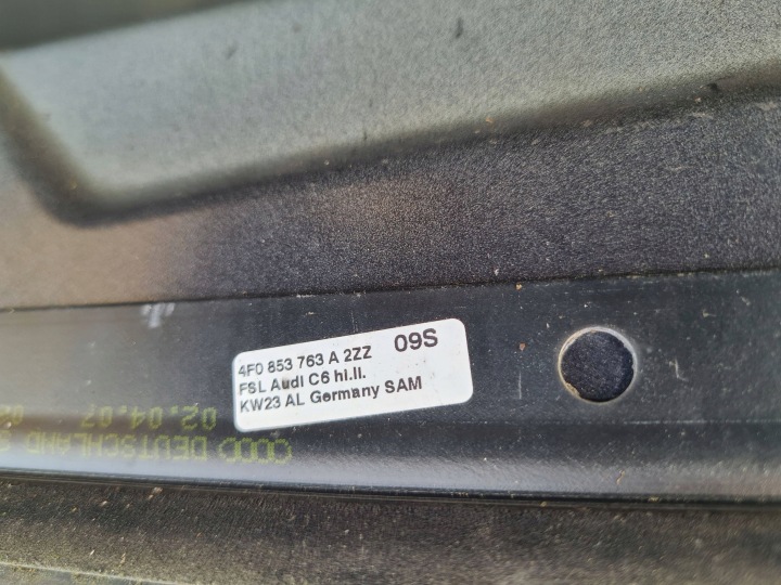 PORTES ARRIÈRE AUDI A6 S6 C6 4F 2006