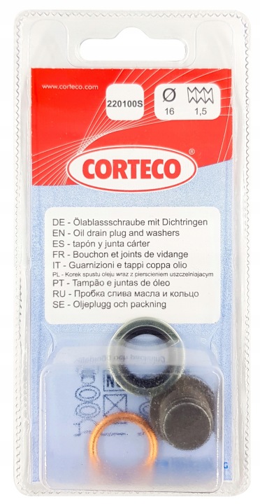 CORTECO BOUCHON BOUCHON DE VIDANGE HUILES M16X1,5