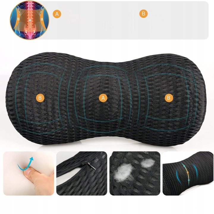 COUSSIN VERS VOITURES TRAVERSE DOSSIER SIÈGES RESPIRANT 48CM