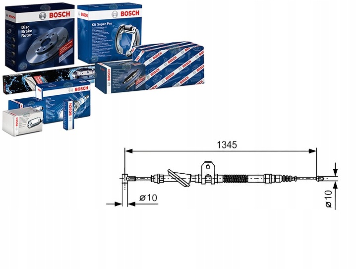 BOSCH CABLE CABLE FRENOS DE MANO 432671B 924512 