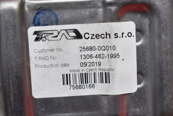 RADIATEUR GAZ D'ÉCHAPPEMENT EGR 25680-0Q010 TOYOTA YARIS 3 III 1.0 69 KM 17-19