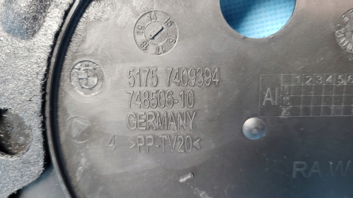 BMW 5' G31 518D TOURING 18R PROTECTION PLAQUE SOUS MOTEUR 748506-10 7409394