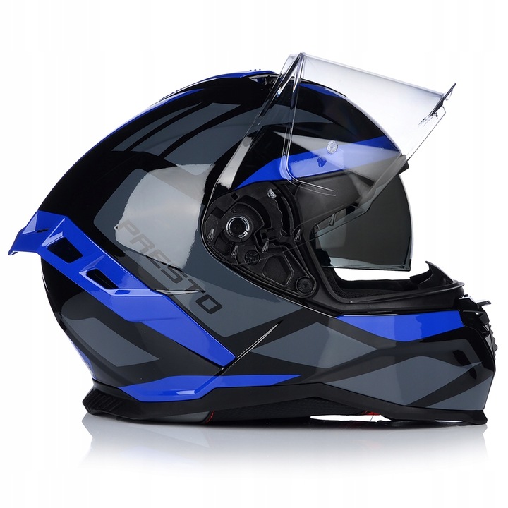 CASCO PARA MOTOCICLETA | VITO PRESTO BLUE | INTEGRALNY SISTEMA PINLOCK + TAPAOBJETIVO 