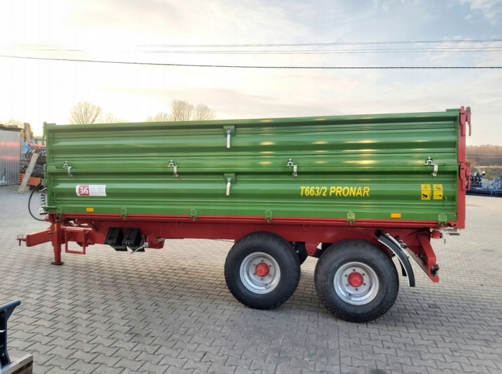 REMORQUE ROLNICZA TANDEM PRONAR T663/2 7T LIVRAISON GRATUIT KREDYT 0%