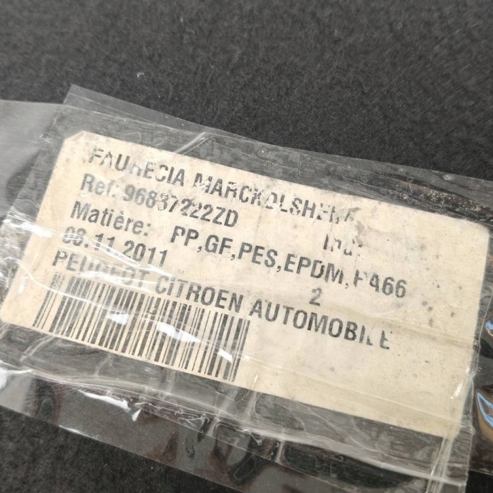 ÉTAGÈRE ARRIÈRE COUVERCLES DE COFFRE CITROEN DS3 96837222ZD