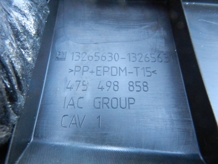 OPEL-CZESC MERIVA B PROTECTION MOULURE PAROIS SERRURE ARRIÈRE