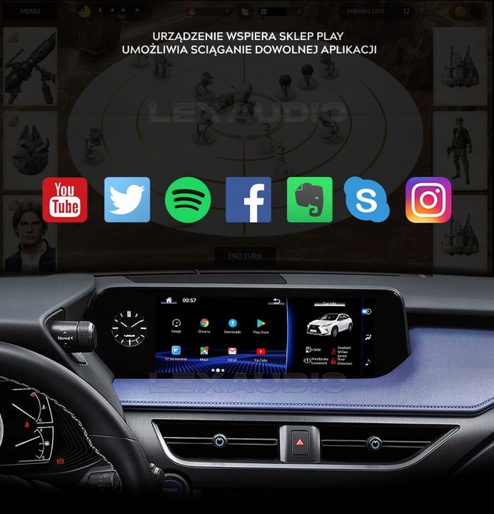 RADIO NAVEGACIÓN ANDROID 13 LEXUS UX 4G LTE SIM 