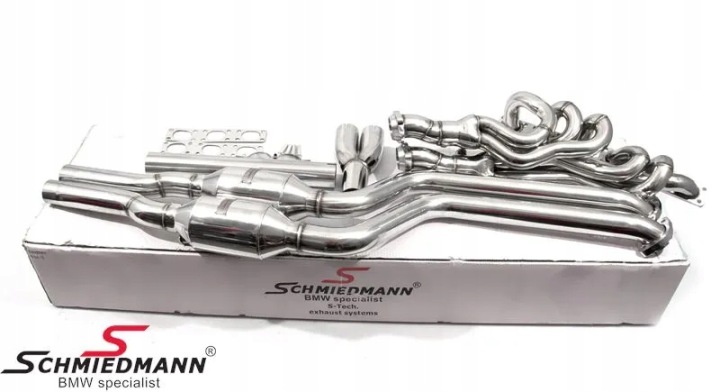 SPORTIF COLLECTEUR ÉCHAPPEMENT SCHMIEDMANN ACIER INOXYDABLE BMW E46 M52B25