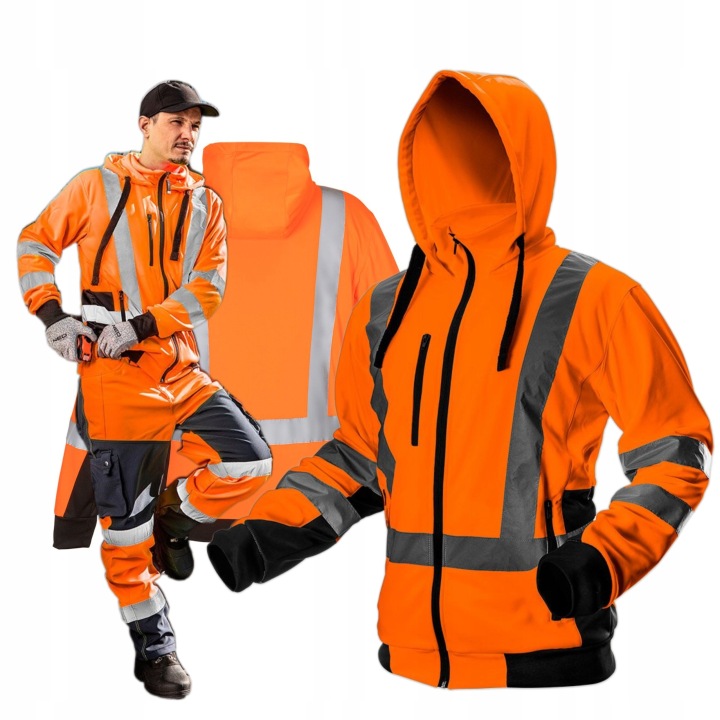 NEO CHEMISE TRAVAILLÉ VESTE AVERTISSEMENT KAPTUR POMARANCZOWA 81-746 R L/52
