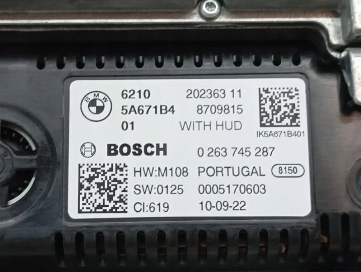 TABLEAU DE BORD BMW SPEEDO 5A671B4
