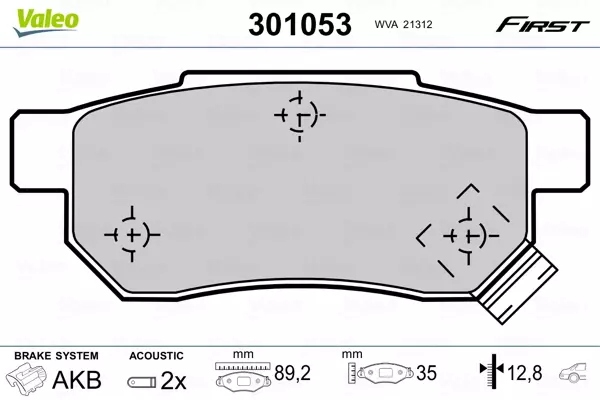 ZAPATAS DE FRENADO HONDA CIVIC 87-99 PARTE TRASERA CON CZUJ. 