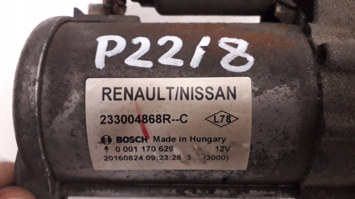 NISSAN RENAULT 1.5 DCI DÉMARREUR 233004868R