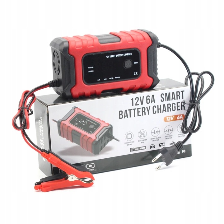 RECTIFICADOR AUTO 6A 12V BATERIA DISPOSITIVO DE CARGA PARA BATERÍA 