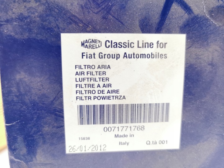 FILTRE AIR MAGNETI MARELLI FIAT DOBLO 2001- 71771768