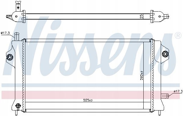 NISSENS 606529 RADIATEUR MOTEUR