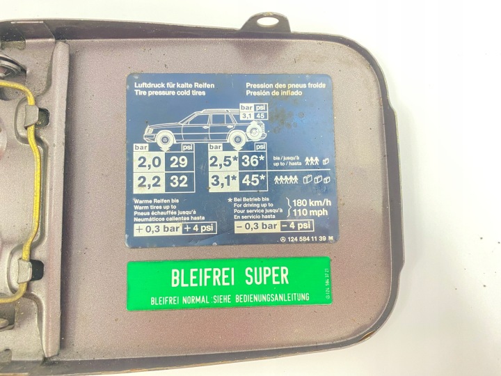 CLAPET GOULOTTE DE REMPLISSAGE CARBURANTS MERCEDES W124 UNIVERSEL S124 1245841139