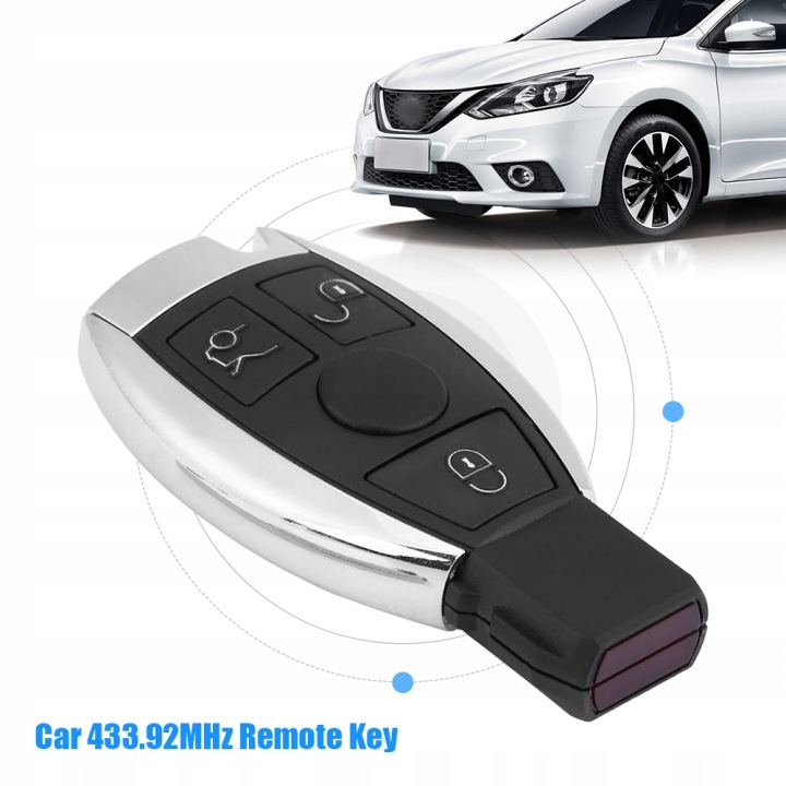 CLÉ AUTOMOBILE AVEC 3 PRZYCISKAMI 433,92 MHZ