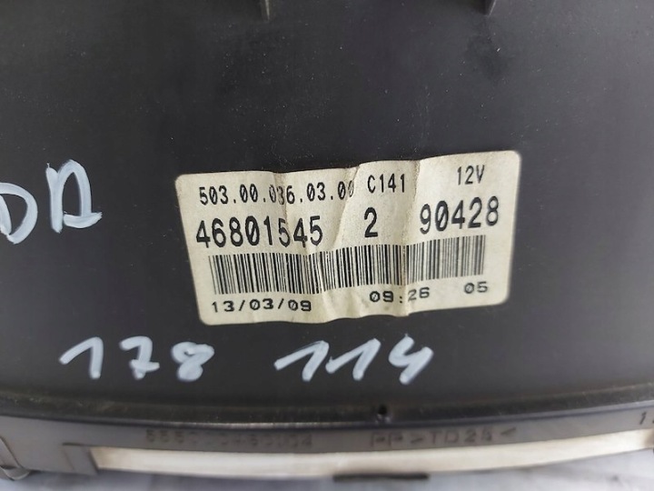 COMPTEUR COMPTEUR DE VITESSE 46801545 503000360300 FIAT PANDA 2 II (169_) 1.1 8V