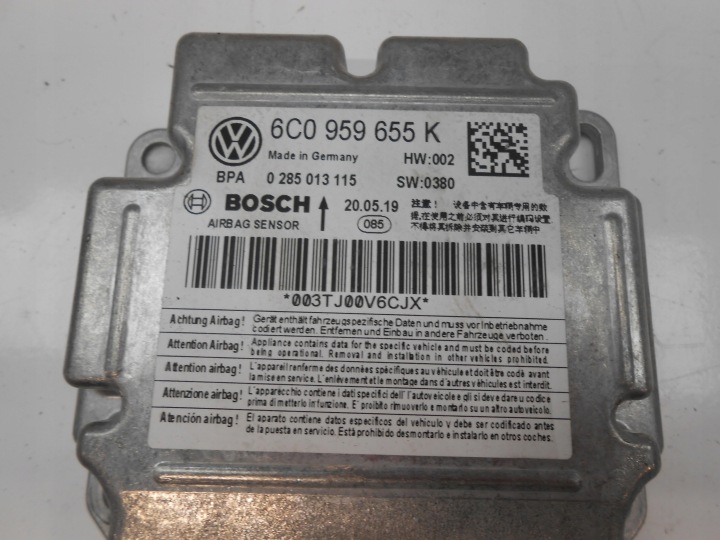 SKODA FABIA III CONTRÔLEUR CAPTEUR AIRBAG COUSSINS 6C0959655K