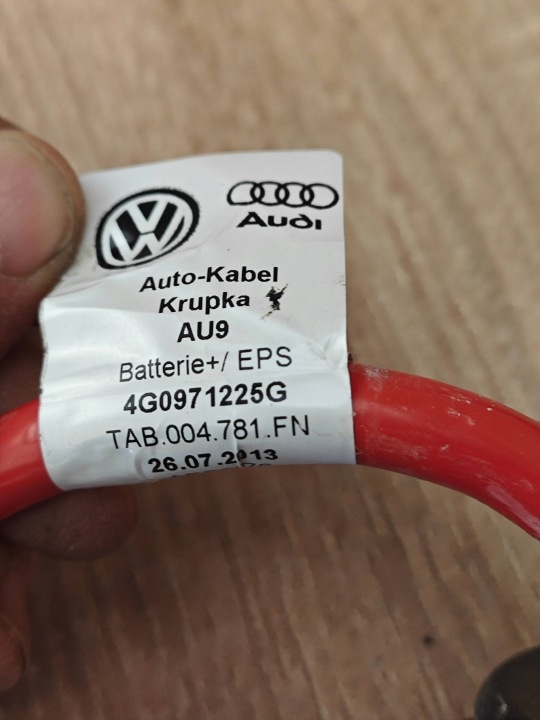 ORIGINALE FAISCEAU DE CÂBLES CONDUITES DE DÉRIVATION PLUSOWE BATTERIE AUDI A6 C7 4G0971225G 64KM