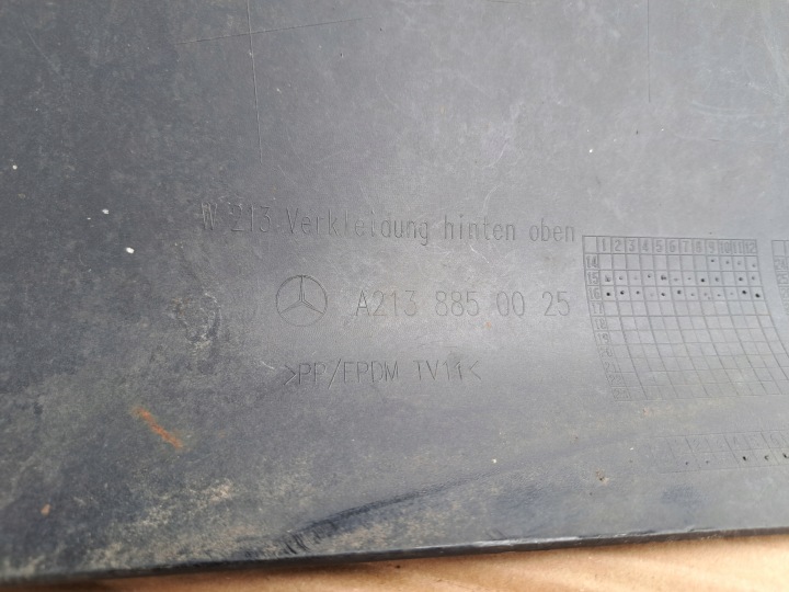 PARE-CHOCS ARRIÈRE ARRIÈRE 6XPDC MERCEDES E-KLASA W213 A2138850025 OE