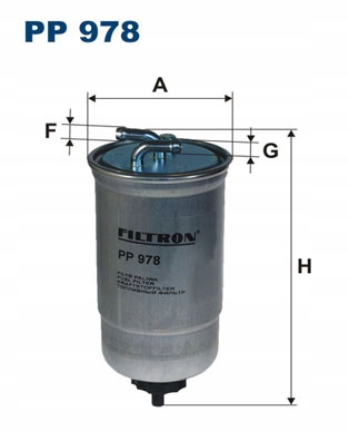 FILTRO COMBUSTIBLES FILTRON PP978 