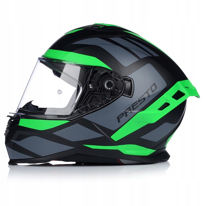 CASCO PARA MOTOCICLETA | VITO PRESTO GREEN | MATT SISTEMA PINLOCK + TAPAOBJETIVO ECE 06 