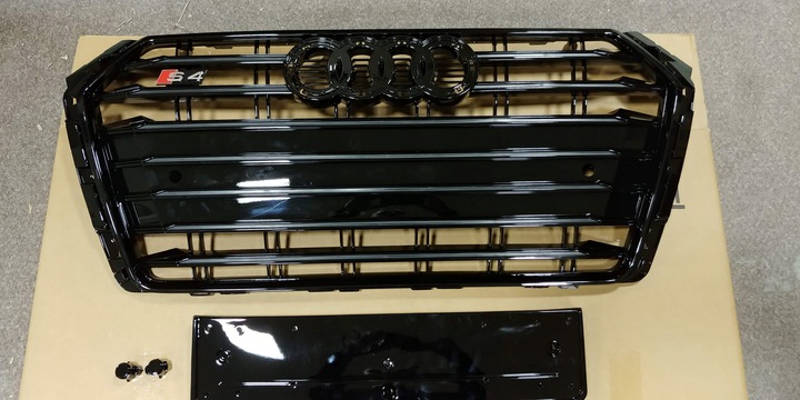 GRILLE RADIATOR GRILLE AUDI A4 B9 2016-2019 STYL S4 BLACK 