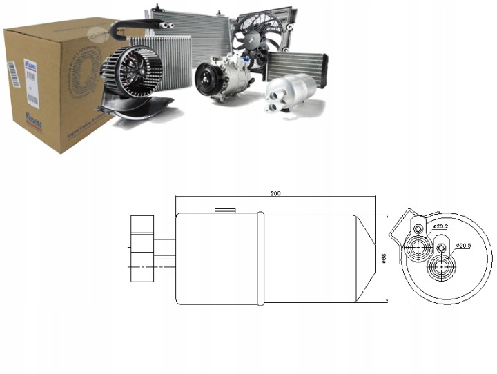 DÉSHYDRATEUR AIR RENAULT MEGANE II SCENIC II/ TOUTES MODÈLES PCS