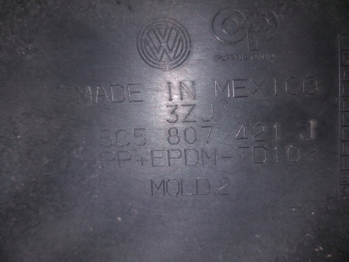 PARE-CHOCS ARRIÈRE VOLKSWAGEN NOUVEAU BEETLE 5C5 5C5807421J