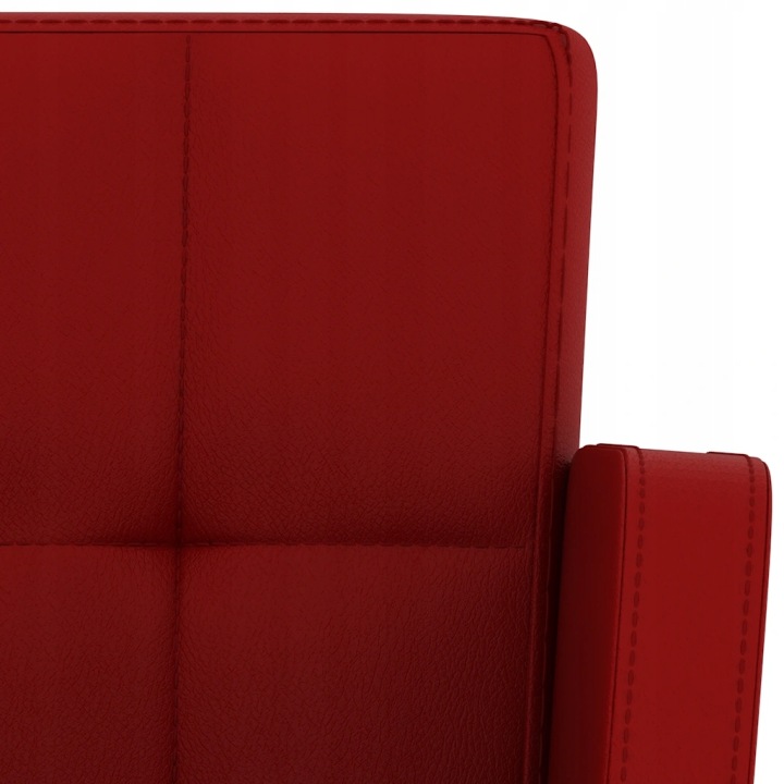STOLKI BAROWE, 2 PCS COULEUR CZERWONEGO WINA, SYNTHÉTIQUE CUIR
