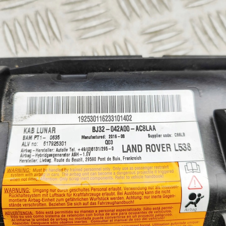 KOLANOWKA LAND ROVER RANGE ROVER EVOQUE (L538) BJ32042A00AC8LAA 28419339