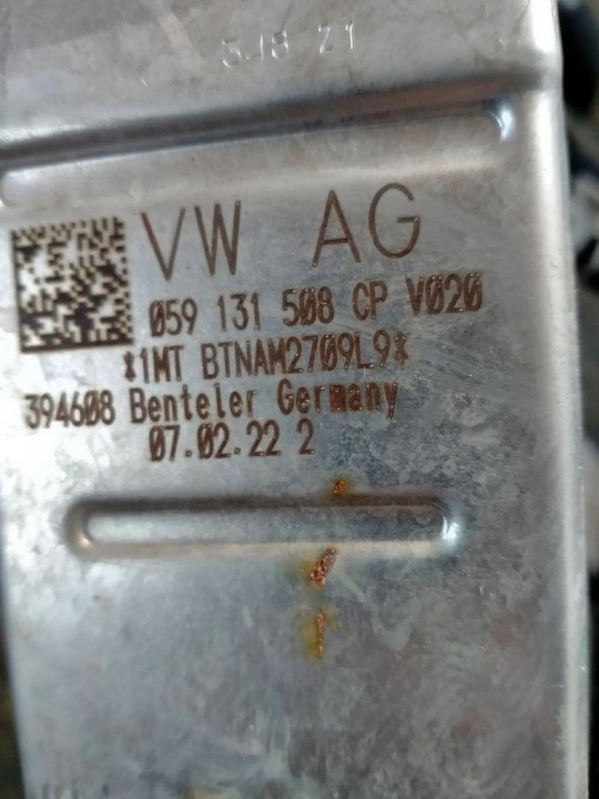 AUDI Q7 4M LIFT 3.0 TDI RADIATEUR GAZ D'ÉCHAPPEMENT 059131477M 059131508CP