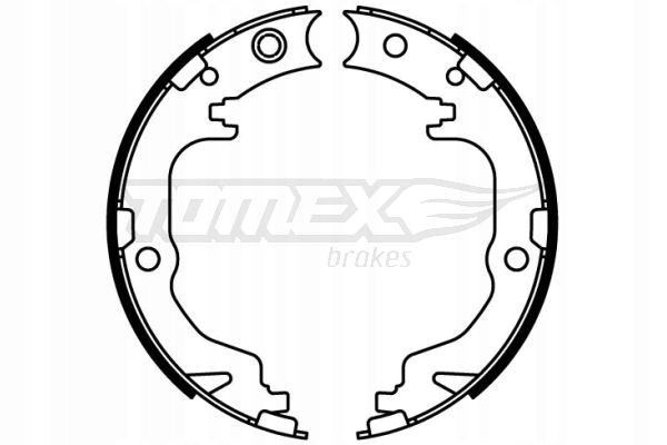 ZAPATAS DE TAMBOR DE FRENADO PARTE TRASERA TX 22-60 TOMEX BRAKES 