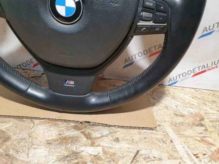 BMW F10 F11 F06 VOLANT CUIR SPORT CHAUFFÉE BON ÉTAT 6790894