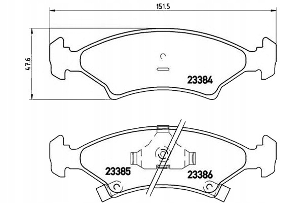 TRINKELĖS STABDŽIŲ KIA SEPHIA 93-98 BREMBO nuotrauka 2