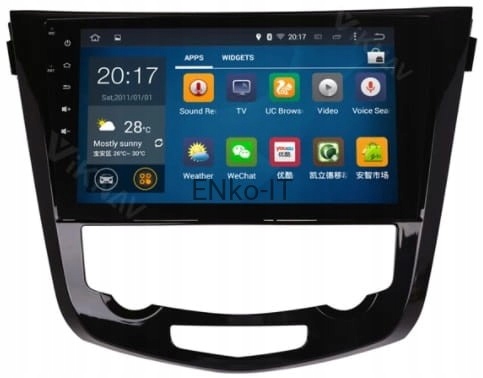 RADIO ANDROID NAVIGACIJA NISSAN QASHQAI J11 4GB nuotrauka 1