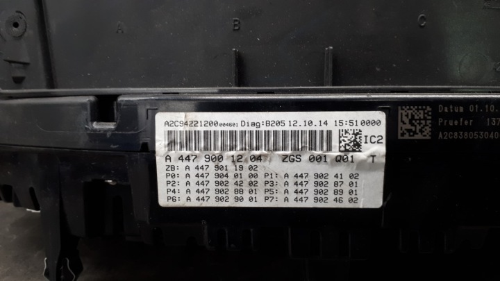 A4479001204 COMPTEUR COMPTEUR MERCEDES VITO 447
