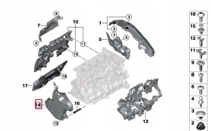 NOUVEAU BMW 3 G20 ENGINE COVER 11145A402D5 5A402D5 ORIGINAL 11-14-5-A40-2D5