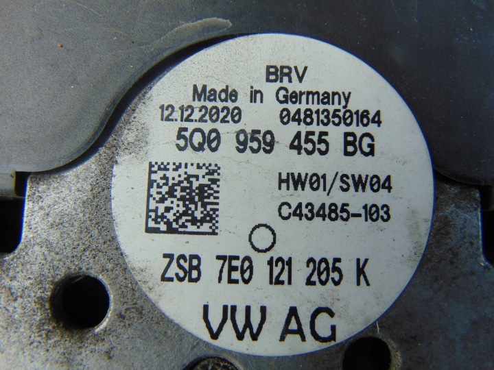 VOLKSWAGEN T6 CHÂSSIS VENTILATEUR 7E0121207D 5Q0959455BG