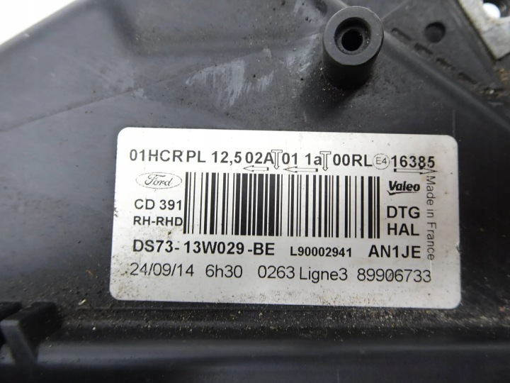 PHARE DROIT AVANT FORD MONDEO MK5 ANGLAIS
