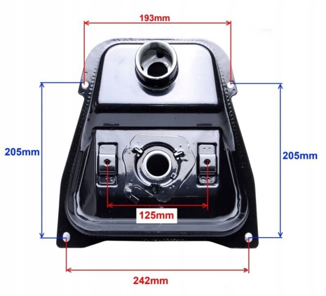 RÉSERVOIR RÉSERVOIR CARBURANTS CHINSKI SCOOTER 4T BENZER BARTO