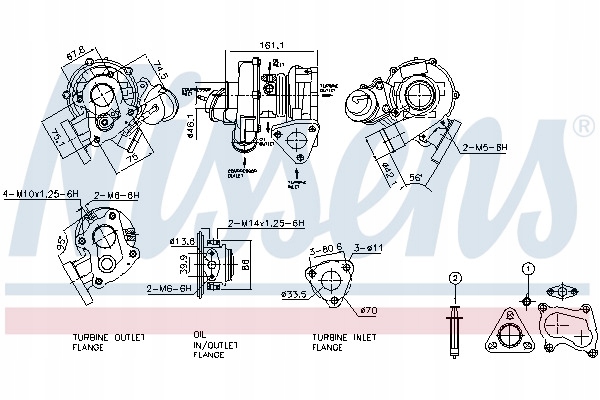TURBOCOMPRESSEUR NISSENS NEUF 93113/NIS