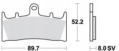 TRW PLAQUETTES FREIN MOTO. (ORGANIC) SUZUKI GSF 1200 BANDIT, AVEC BANDIT (01-05) KA