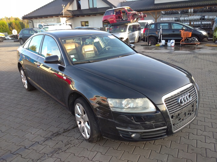 AUDI A6 C6 4F 2.7 TDI PARTE DELANTERA PARAGOLPES ALETA CAPO XENÓN FARO NEGRO LZ9Y 