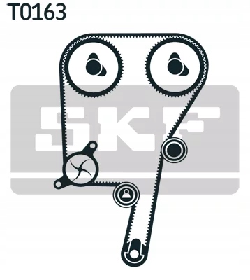 DISTRIBUTION JEU COURROIE GALET VOLVO C30, C70 II, S40 II, S60 I, S80 I, S80