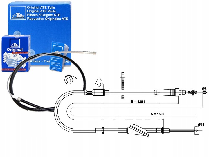 CABLE CABLE BRAKES MANUAL ATE 5440178F02 54410 photo 1 - milautoparts-fr.ukrlive.com