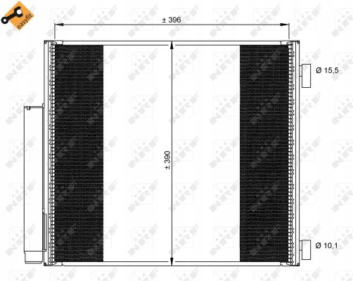 RADIATEUR CLIMATISATION AVEC SÉCHEUR 35859 NRF