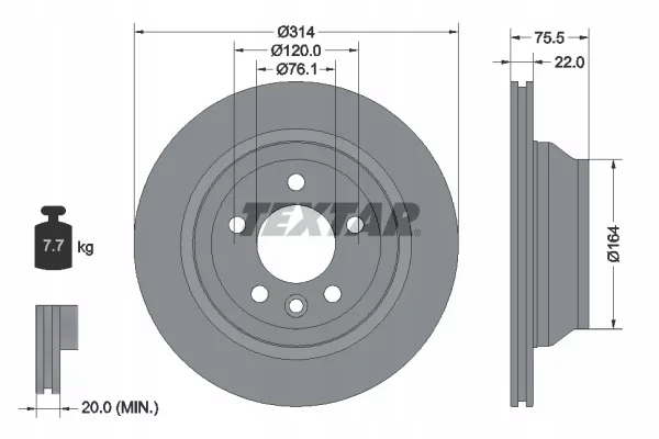 TEXTAR 92121903 DISC BRAKE photo 2 - milautoparts-fr.ukrlive.com