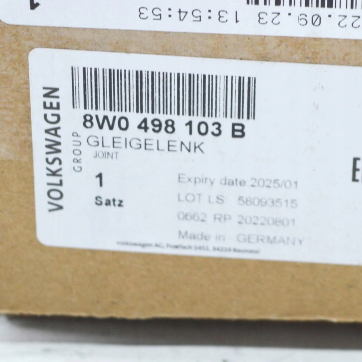 NOUVEAU AUDI A4 AVANT B9 AVANT AXLE DRIVESHAFT PROTECTION 8W0498103B ORIGINAL